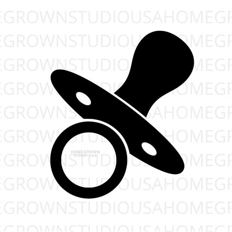 Download Free Pacifier SVG, Pacifier DXF, Cuttable File DXF Files