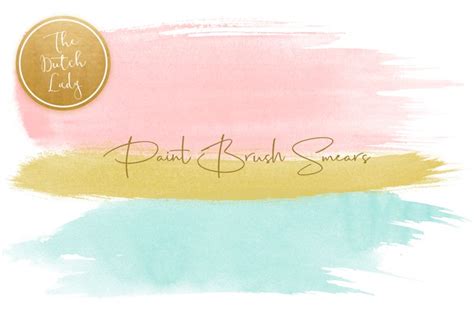 Download Free Paint Brush Smear Clipart Set Files