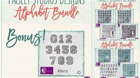 Download Free Paisley Studios Designs Alphabet Bundle Files For Crafts
