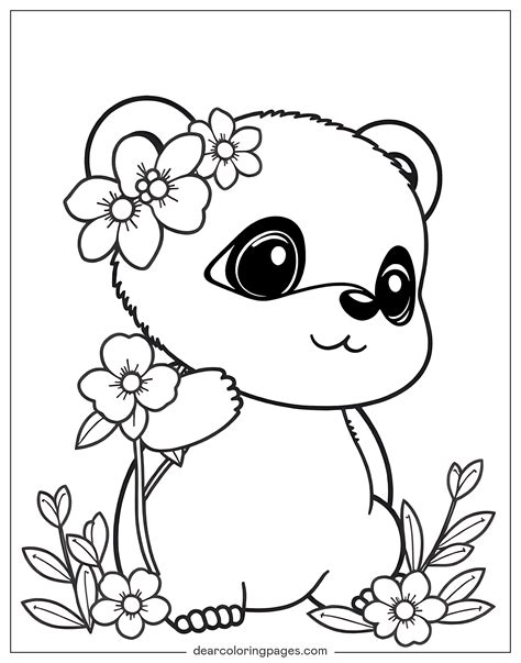 Download Free Panda coloring pages PDF 29 Cut Files