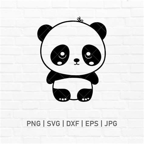 Download Free Panda kid Cricut SVG DXF Files