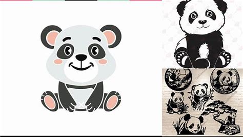 Download Free Panda kid Cut Files