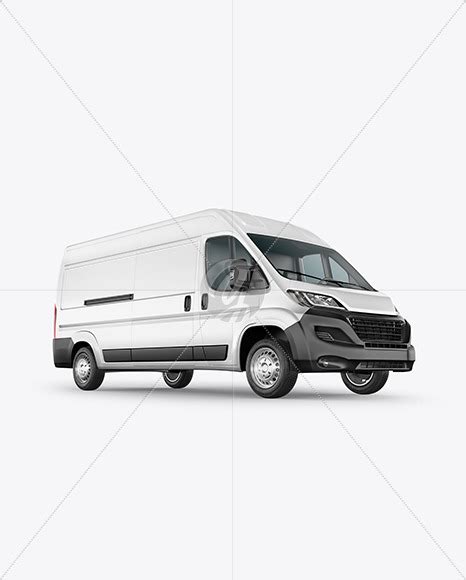 Download Free Panel Van Mockup - Half Side View PSD TIFF Files Images