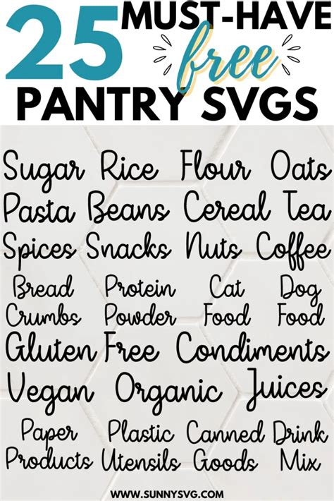 Download Free Pantry SVG Cut Files Cut Files