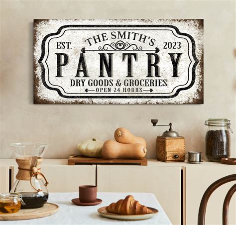 Download Free Pantry Sign Cameo