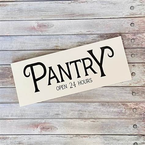 Download Free Pantry Sign Crafts