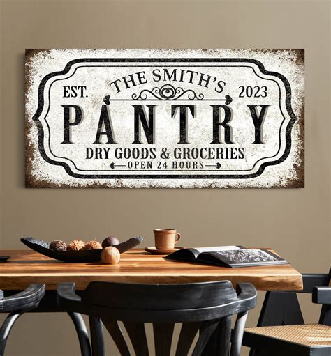 Download Free Pantry Sign Easy Edite