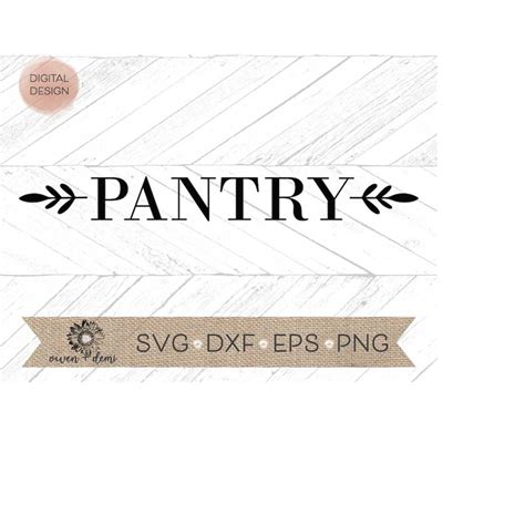 Download Free Pantry Sign for Cricut