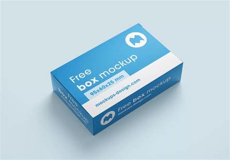 Download Free Paper Box Mockup - Half Side View PSD Object Mockups PSD Files