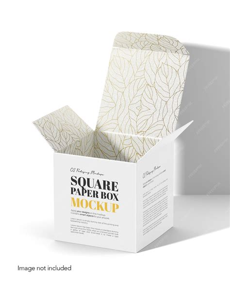 Download Free Paper Box Mockup - Side View PSD Yellowimages
