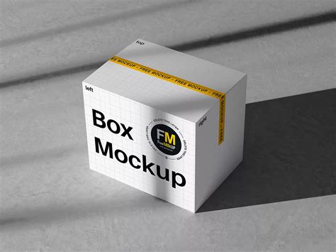 Download Free Paper Box Mockup PSD TIFF Files
