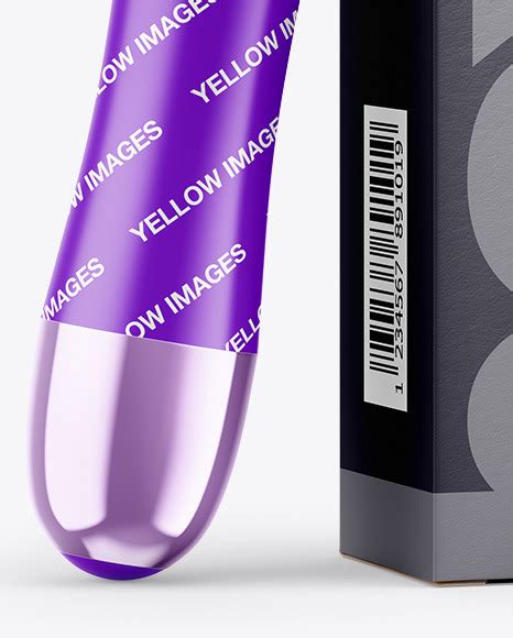 Download Free Paper Box w/ Vibrator Mockup PSD Yellow Images Free Mockups PSD Files