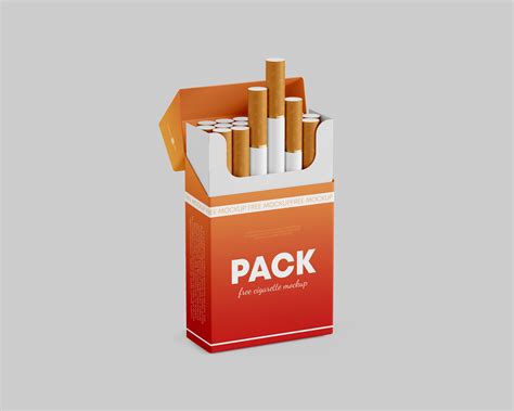 Download Free Paper Cigarette Pack Mockup PSD Generator