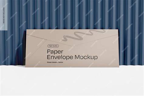 Download Free Paper Envelope Mockup - Front View PSD Generator