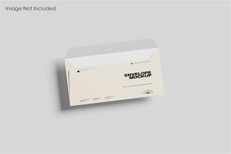 Download Free Paper Envelope Mockup - Front View PSD for Branding