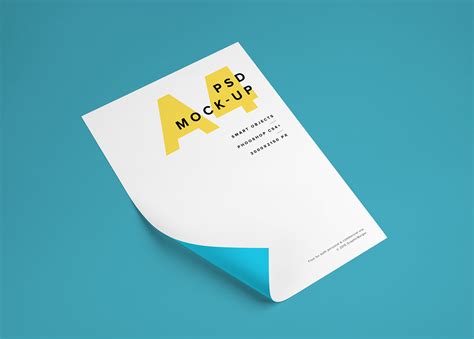 Download Free Paper Mockup PSD Placeit