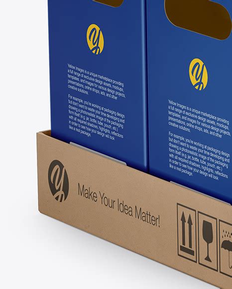 Download Free Paper Palette With Four Textured Boxes Mockup PSD Generator