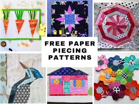 Free Paper Piecing Patterns, Foundation Paper Piecing Patterns, Paper