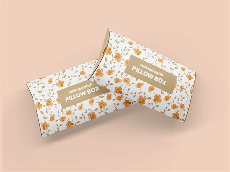 Download Free Paper Pillow Box Mockup PSD Generator
