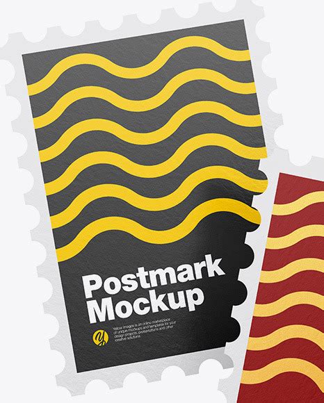 Download Free Paper Postmarks Mockup PSD Yellowimages