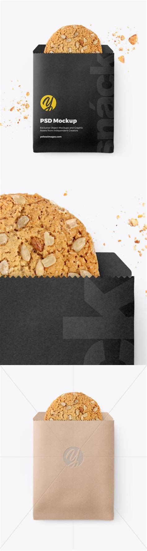 Download Free Paper Snack Pack Mockup PSD Generator