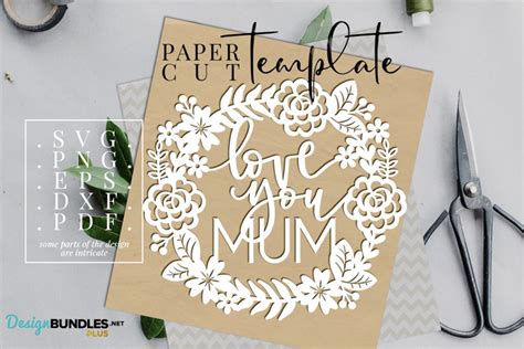 Download Free Papercut Template Mum Crafts