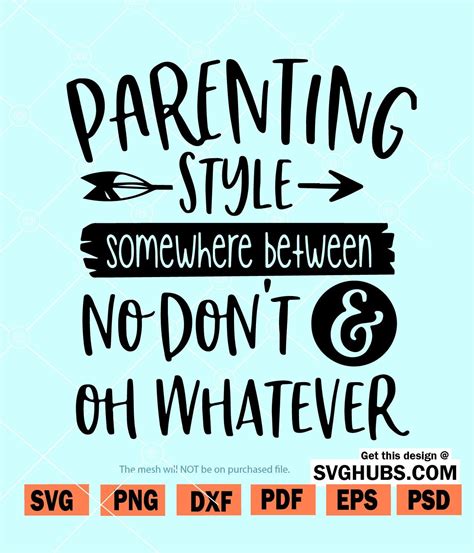 Download Free Parenting Style SVG Files DXF Files