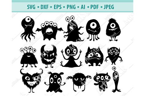 Download Free Party Monster - SVG File, DXF File Silhouette For Crafts