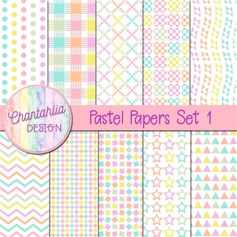 Download Free Pastel Digital Papers DXF Files