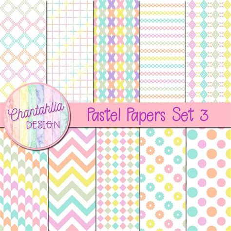 Download Free Pastel Digital Papers For Crafts