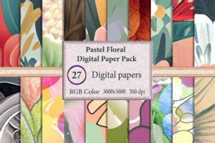 Download Free Pastel Floral Digital Paper Pack Images