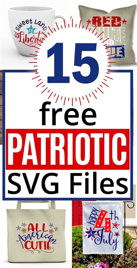 Download Free Patriotic SVG Bundle Files For Crafts