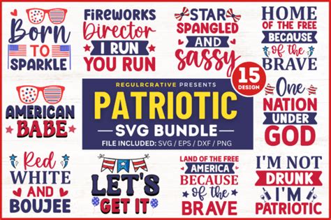 Download Free Patriotic SVG Bundle For Crafts