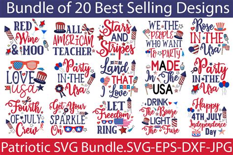 Download Free Patriotic SVG Bundle Printable