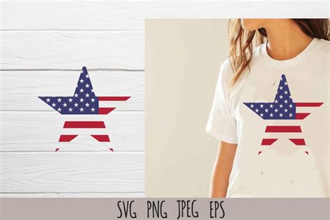 Download Free Patriotic Star SVG Cut File Files