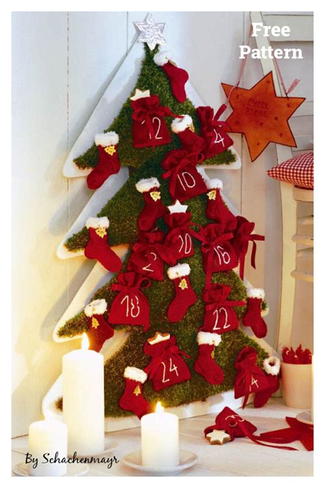 Free Pattern For Christmas Tree Advent Calendar