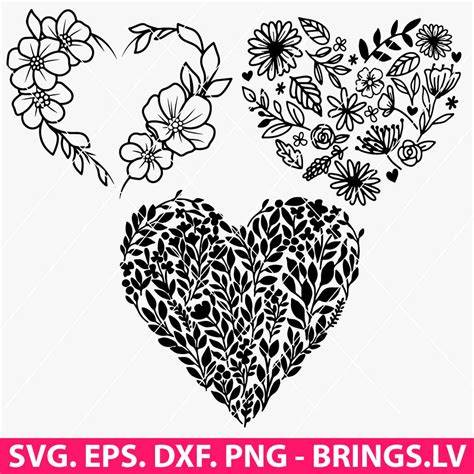 Download Free Pattern Hearts - SVG, DXF, EPS Cut Files For Cricut