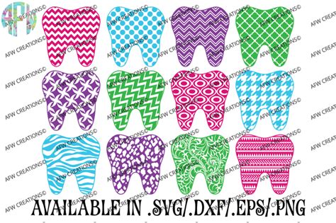 Download Free Pattern Teeth - SVG, DXF, EPS Digital Cut FIles Commercial Use DXF Files