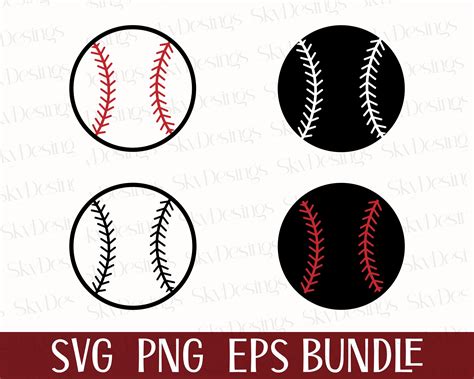 Download Free Patterned Baseball / Softball Cut Files