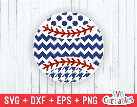Download Free Patterned Baseball / Softball Cut Images
