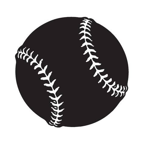 Download Free Patterned Baseball / Softball Silhouette