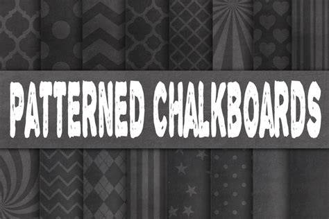 Download Free Patterned Chalkboard Textures Digital Paper DXF Files