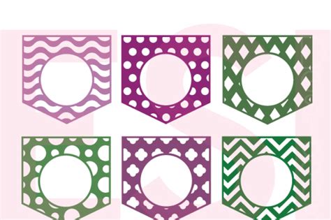 Download Free Patterned Pocket Monogram Designs - Set 1 - SVG, DXF & EPS cutting
files. for Cricut