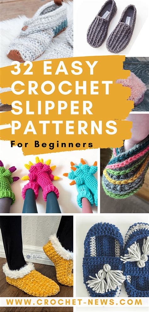 Free Patterns For Crochet Slippers