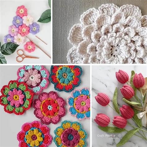 Free Patterns For Crocheted Flowers