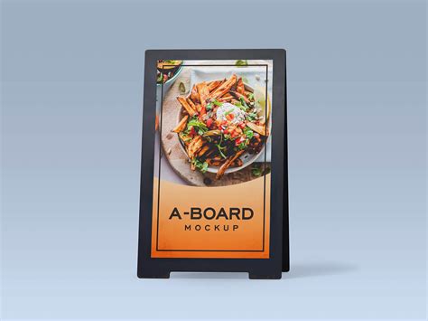 Download Free Pavement Advertising Board Mockup PSD Generator