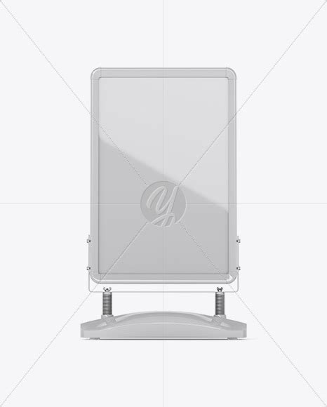 Download Free Pavement Stand Mockup - Front View PSD Generator