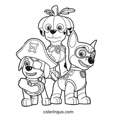 Free Paw Patrol Color Pages