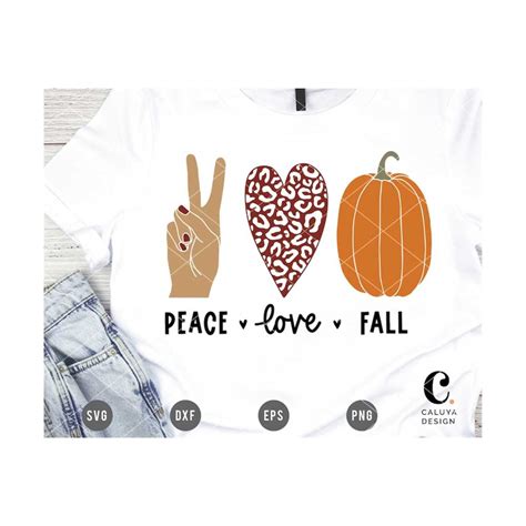 Download Free Peace Love Fall SVG Cut File For Cricut