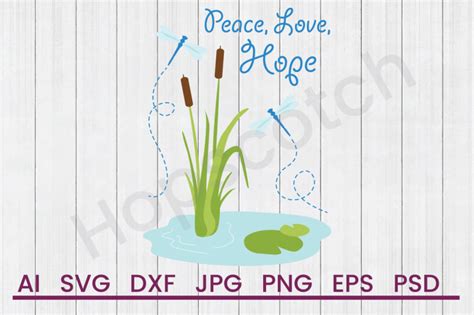 Download Free Peace Love Hope - SVG File, DXF File Images